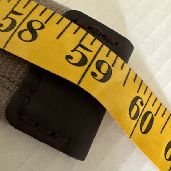 Mens Military Gray D-ring Fabric Leather Casual 59’ Inch - Picture 7 of 8